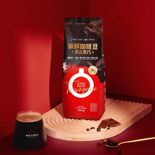 隅田川意式咖啡豆深度烘培油脂丰富特浓手冲现磨美式黑咖啡454g袋 商品图0