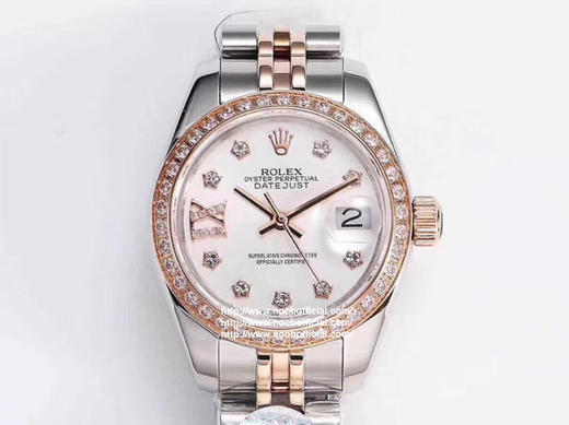 NOOB出品，女装日志型28㎜日志型279174-0009 ①：女装日志型的蚝式表壳是坚固优雅、美比例的典范。采用316L不锈钢来锻造不锈钢腕表表壳，具备高抗腐蚀性。 商品图0