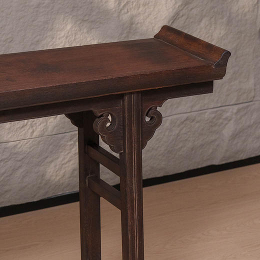 清 铁力木夹头榫云纹翘头案 商品图3