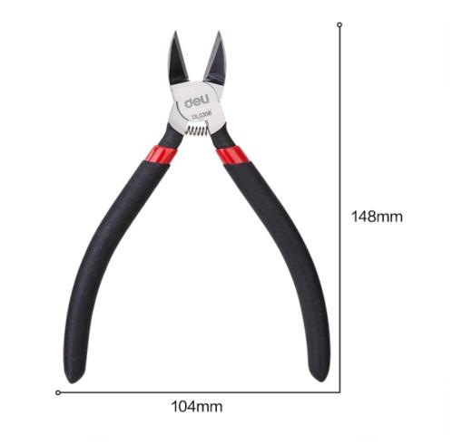 得力DL0306水口钳铬钒钢6寸(红) 商品图4