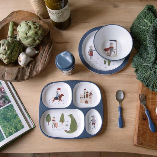 丹麦 Sebra 儿童宝宝餐具塑料分隔餐盘|硅胶勺子2件装宝宝独立饮食 4m+ 商品图5