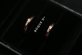 Boque d+ 宝趣定制原创设计18K金钻石定制对戒《love》