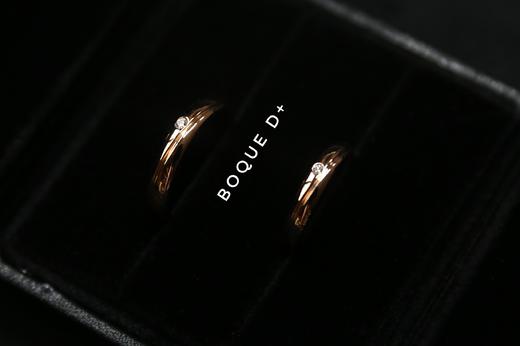 Boque d+ 宝趣定制原创设计18K金钻石定制对戒《love》 商品图0