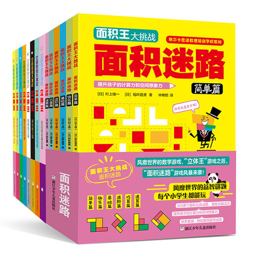 立体王面积王(套装 共14册)挑战三维空间想象，构架平面思维，阶梯式数学逻辑全掌握，手工配合更直观 商品图0