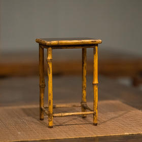 清 湘妃竹小花架摆件