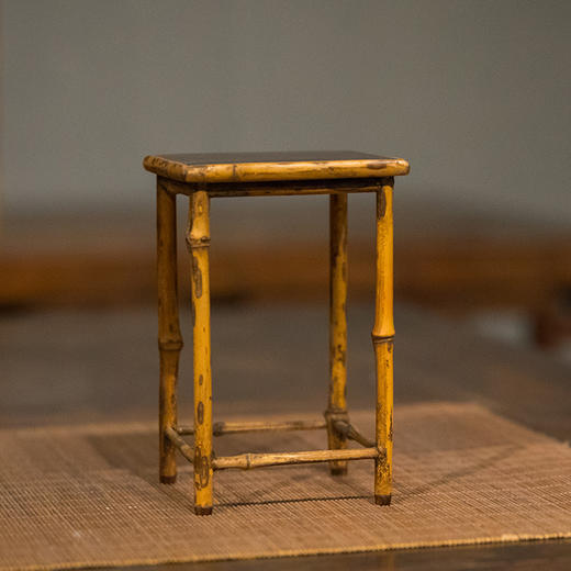 清 湘妃竹小花架摆件 商品图0