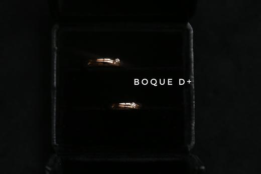 Boque d+ 宝趣定制原创设计18K金钻石定制对戒《love》 商品图3