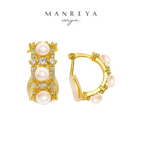 Manreya玛芮雅“枫丹白露”珍珠耳夹