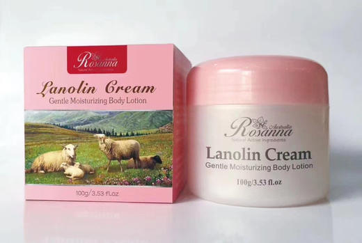 Rosanna诺珊娜 绵羊油面霜全身体乳润肤保湿孕婴可用100g 商品图8