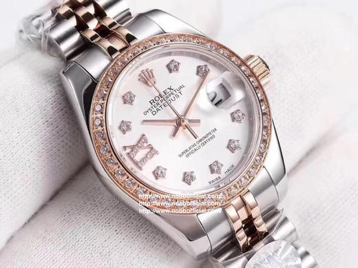 NOOB出品，女装日志型28㎜日志型279174-0009 ①：女装日志型的蚝式表壳是坚固优雅、美比例的典范。采用316L不锈钢来锻造不锈钢腕表表壳，具备高抗腐蚀性。 商品图10