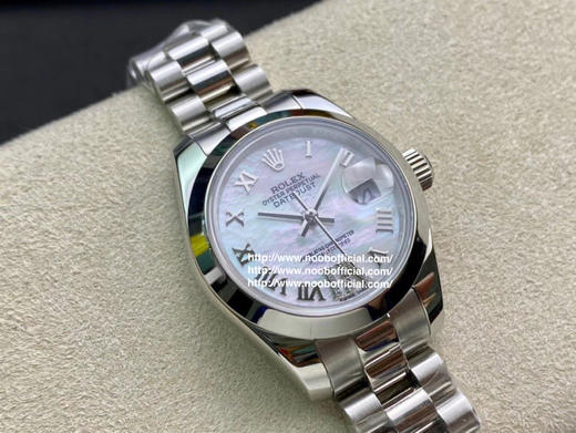 WF出品，劳力士 女装日志型28㎜日志型279174-0009 ①：女装日志型的蚝式表壳是坚固优雅、美比例的典范。采用316L不锈钢来锻造不锈钢腕表表壳 商品图4