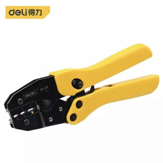 得力DL-L6绝缘端子压接钳(黄) 商品图0
