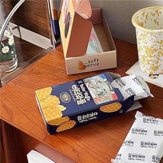 韩国进口零食 西洲经典西式浓郁黄油味华夫饼松脆饼干休闲下午茶55g 商品图2