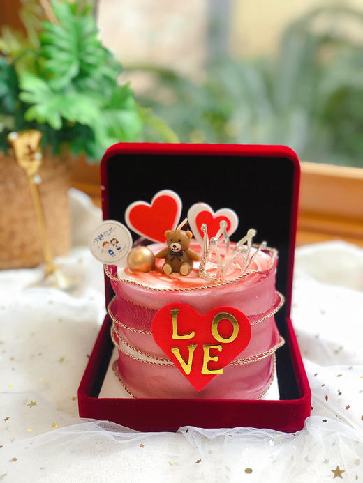 四寸情人节熊奶油蛋糕 下单前请仔细阅读商品详情 商品图1