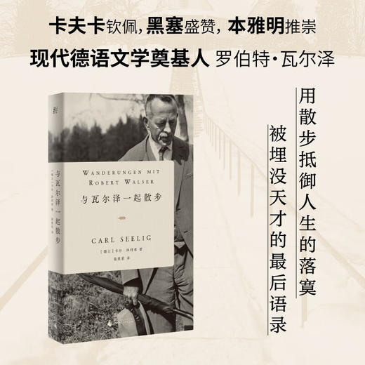 与瓦尔泽一起散步 卡尔·泽利希 著 还原伟大作家的平凡人生 如何用散步抵御人生的落寞 文学 商品图0