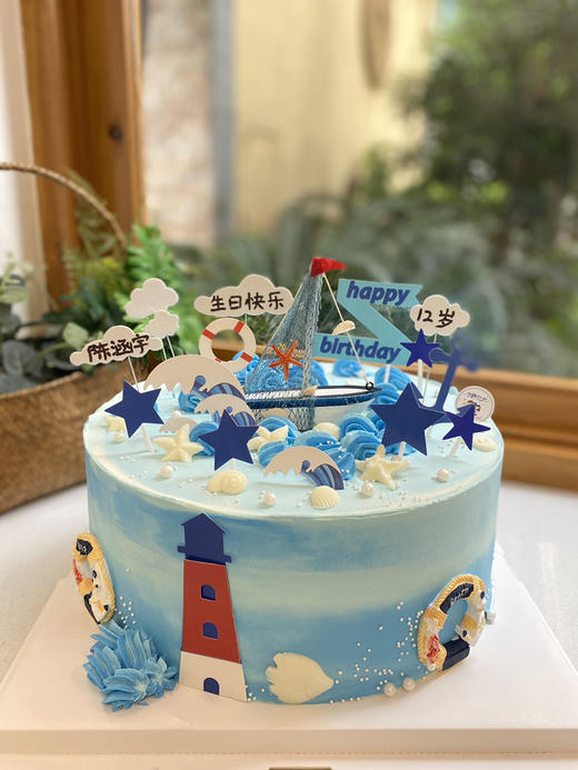 船一帆风顺奶油蛋糕 下单前请仔细阅读商品详情 商品图0