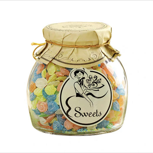西班牙进口莎莎的店糖果水果糖瓶装零食伴手礼高颜值硬糖草莓玫瑰 商品图1