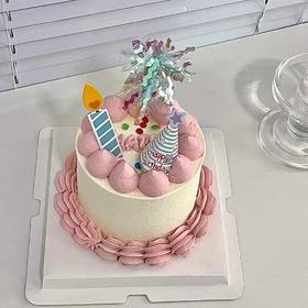 4英寸ins粉色系蛋糕