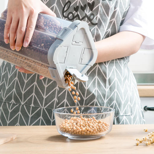 分格收纳盒储物罐塑料厨房收纳罐储存罐五谷杂粮米桶密封罐 商品图0