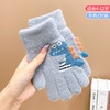 【童趣可爱保暖手套】秋冬款毛绒绒小恐龙分指五指手套男女宝宝保暖防冻不起球手套儿童 商品缩略图5