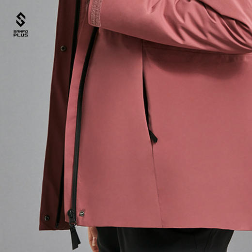 SANFO PLUS 女款暗夜羽绒三合一冲锋衣SJW-21081 商品图4