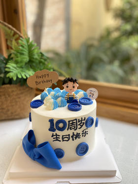 男孩十岁奶油蛋糕 下单前请仔细阅读商品详情