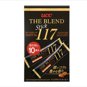 马来西亚进口UCC悠诗诗114&117速溶纯黑咖啡美式拿铁便携版10条装