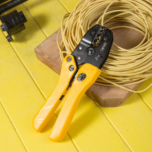 得力DL-L2裸端子压接钳(黄) 商品图4