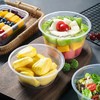 圆形800ml一次性餐盒塑料透明碗加厚外卖打包盒带盖快餐便当饭盒 商品缩略图3