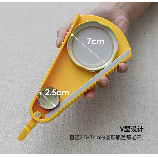 升级版小号带磁多功能塑料开瓶器简易开罐器罐头开瓶器拧盖器旋盖 商品图0
