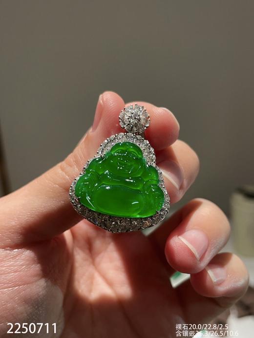 玻璃老坑佛公吊坠【2250711】具体价格微信咨询 商品图1