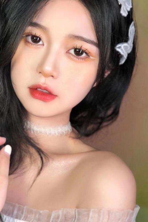 【新】水呼吸红豆栗子黑咖自然大直径新款美瞳隐形眼镜0-800度 商品图7