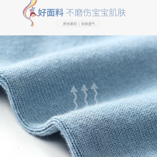 巴布雨柔软ins风简约儿童针织毛衣外套开衫秋纯色A类婴儿毛衣外套 商品图2