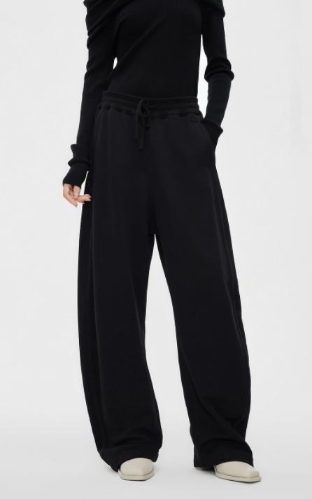 公司货渠道！！895大洋一条の黑色加厚加绒显瘦阔腿香蕉裤G112718 商品图8