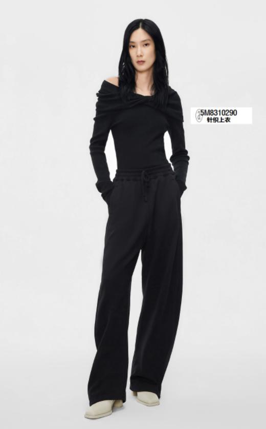 公司货渠道！！895大洋一条の黑色加厚加绒显瘦阔腿香蕉裤G112718 商品图7