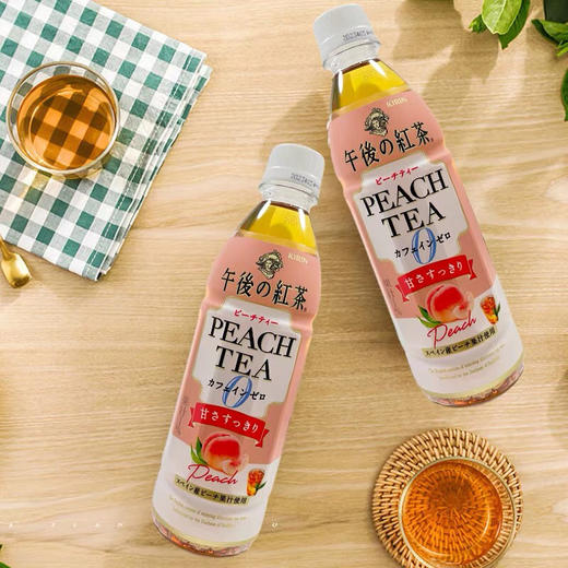 日本原装进口麒麟午后红茶桃味红茶低咖啡因0脂肪果味茶饮料430ml 商品图2