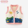 巴布雨可爱田园风A类婴儿马甲秋冬卡通儿童开衫马甲儿童针织毛衣 商品缩略图5