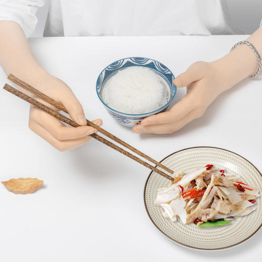 【日用百货】筷子家用实木高档餐具鸡翅木筷子无漆无蜡 商品图1