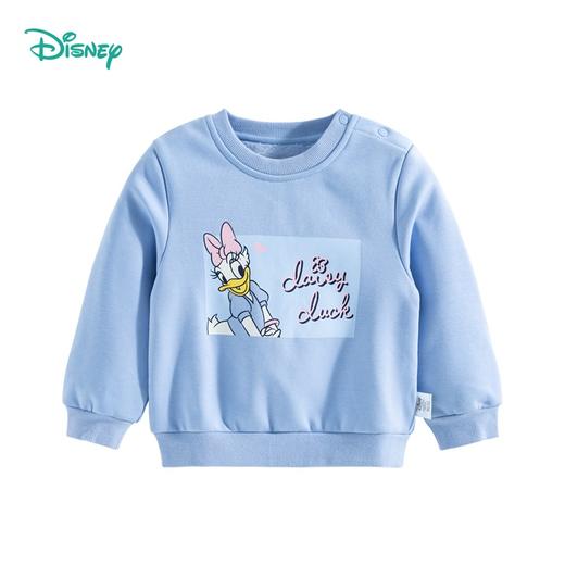 【商场同款】迪士尼童装女童卫衣卡通米妮黛丝简约双色卫衣加绒保暖秋新品214DS0196 商品图7