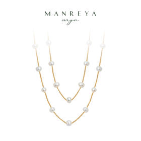 Manreya玛芮雅“星空坠落”满天星珍珠项链