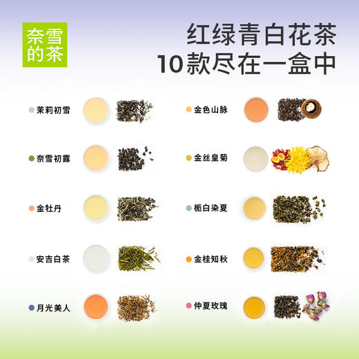 奈雪的茶 茶之旅茶礼盒 30袋茶包10款口碑好茶热泡冷泡礼盒装 商品图3