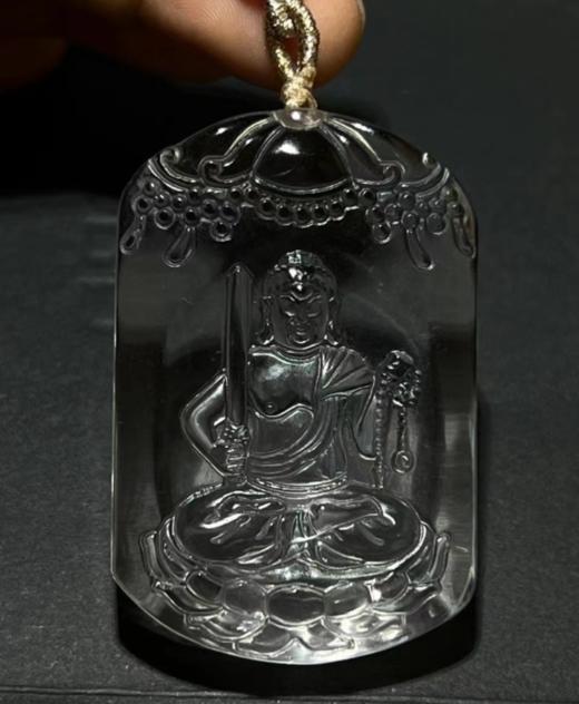 精品白水晶吊坠-不动明王 商品图0
