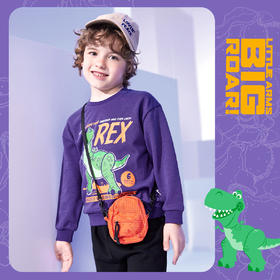 【商场同款】迪士尼童装男童卫衣秋季新品卡通简约酷帅休闲套头上衣