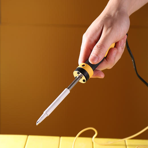 得力DL88050A内热式恒温电烙铁尖头50W(黄) 商品图3