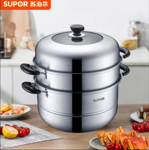 苏泊尔食品级304不锈钢蒸锅30C1 商品图0
