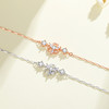 【春雪】S925银三叶草雪花镂空叶子花朵手链【JHY-	A000559B】 商品缩略图1