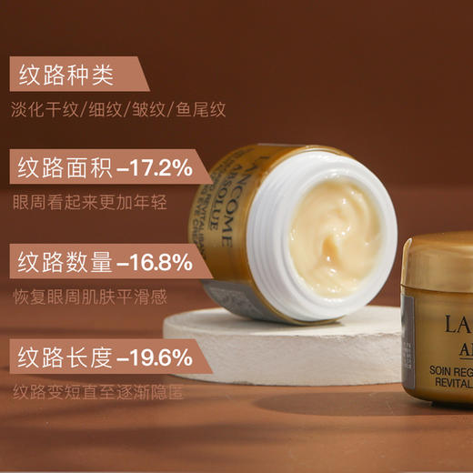 【99任选3件】兰蔻菁纯臻颜焕亮眼霜3ml（牙膏盒） 小样 滋润保湿 紧致淡纹 商品图3