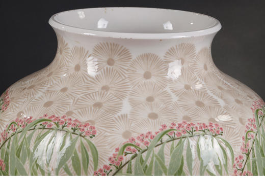 独角鹿西洋古董法国塞弗尔瓷器铜鎏金底座松果主题Clermont款瓷瓶 商品图2