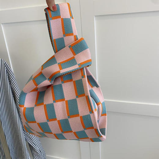 【限时折扣】韩风针织手拎包 商品图3