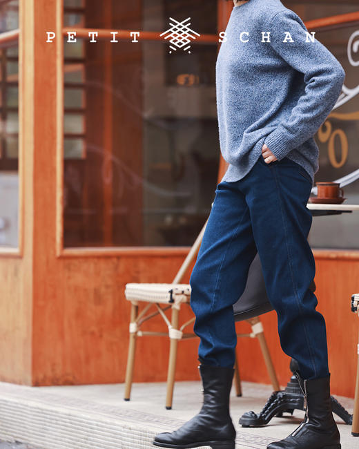 PETIT SCHAN小闪 CLO#157 warm jeans 暖绒牛仔 黑科技沁暖绒斜纹加绒秋冬牛仔 商品图0